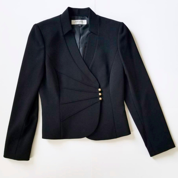 Tahari Jackets & Blazers - SOLD || Tahari || Black Blazer with Gold Buttons